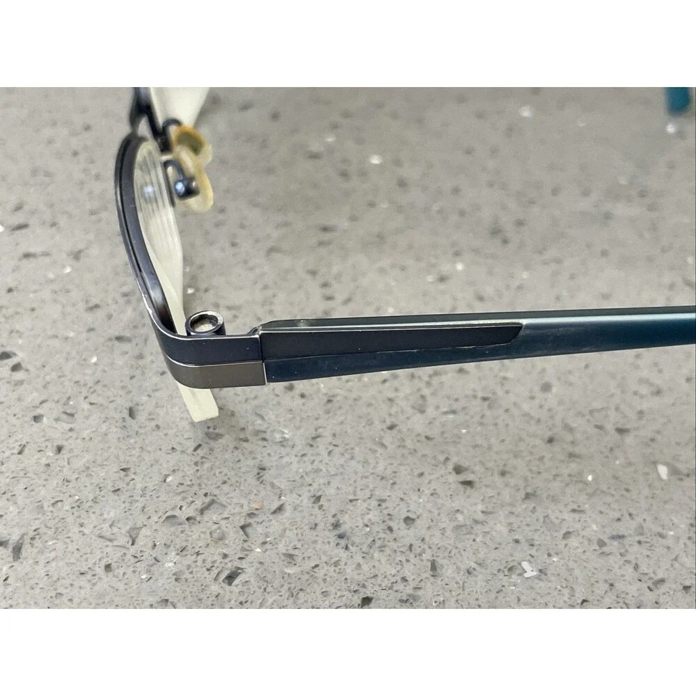 Takumi Eyeglasses 53-18-135 50 Patented Technology FRAMES Only Blue half rim